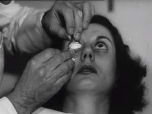 contact lens fitting 1940